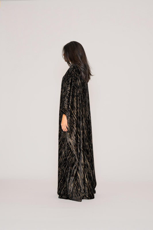 Midnight Onyx Bisht Abaya