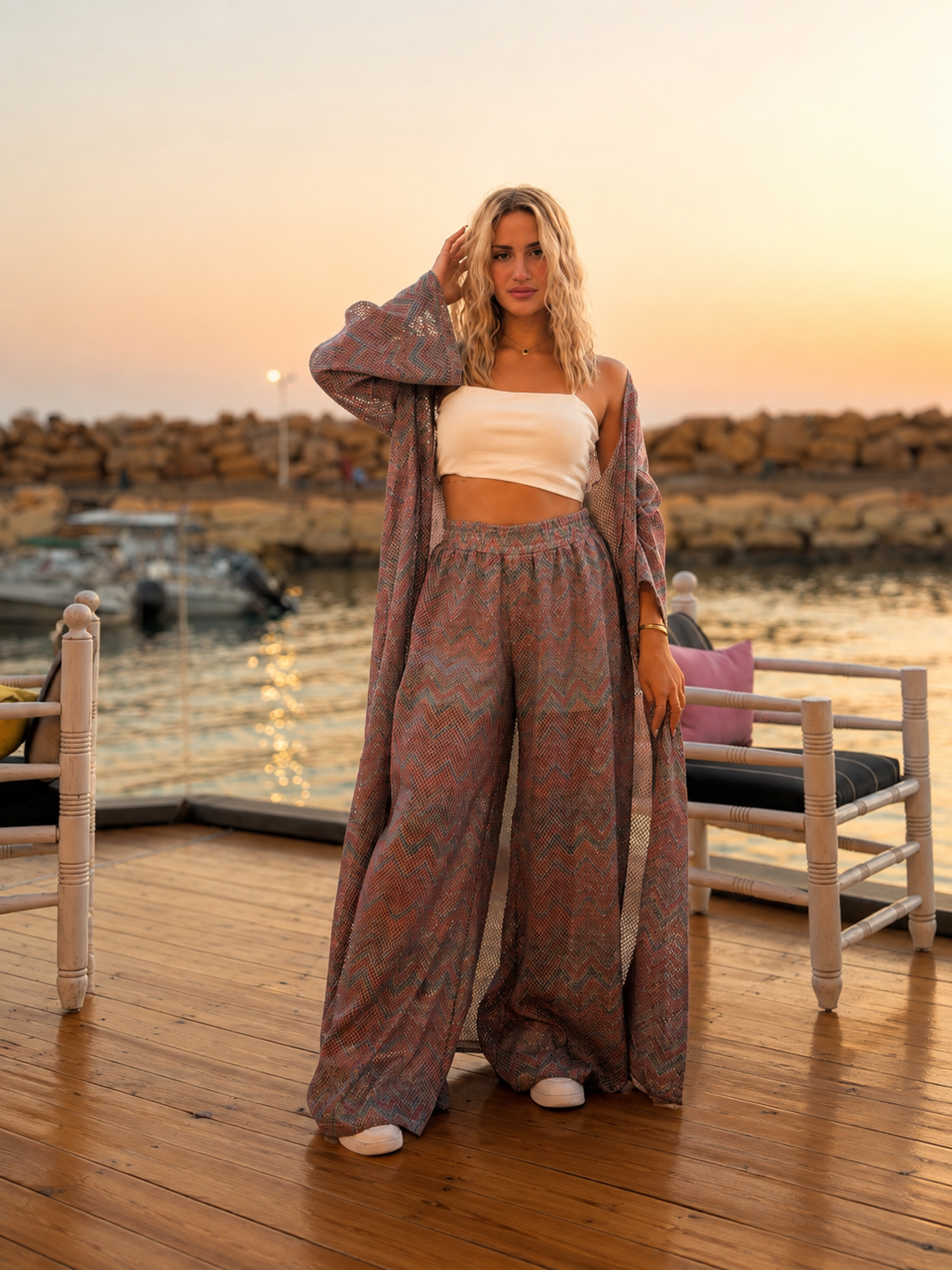 Relaxed Kimono Set- Rose Taupe