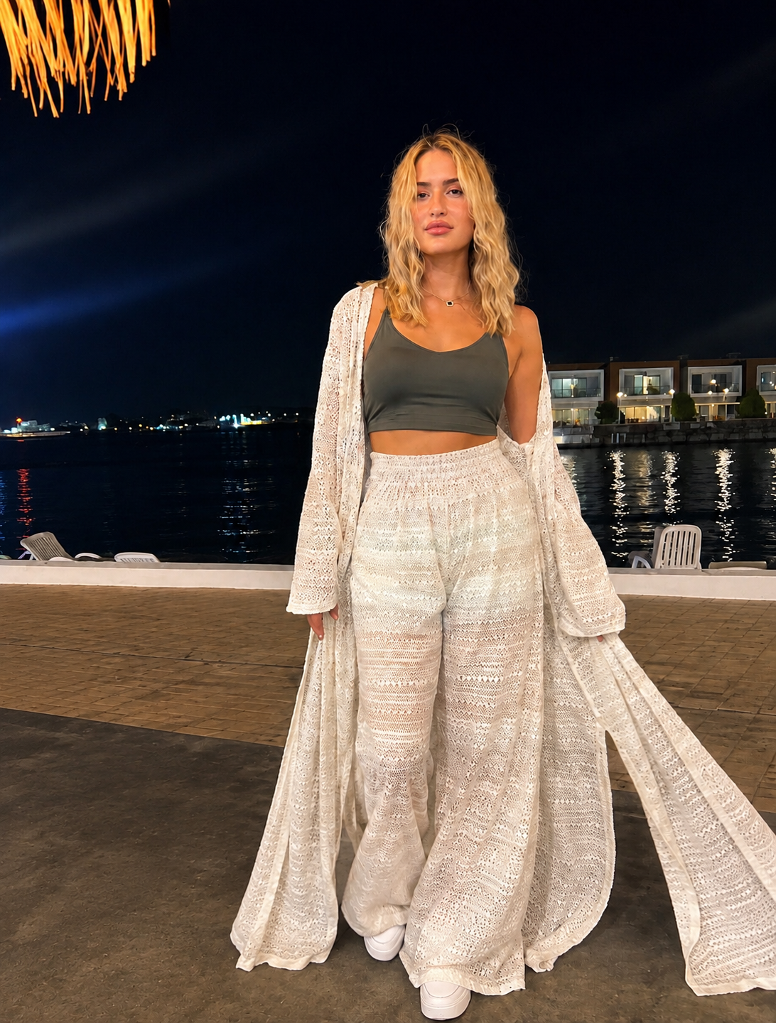 Relaxed Kimono Set- Oatmeal