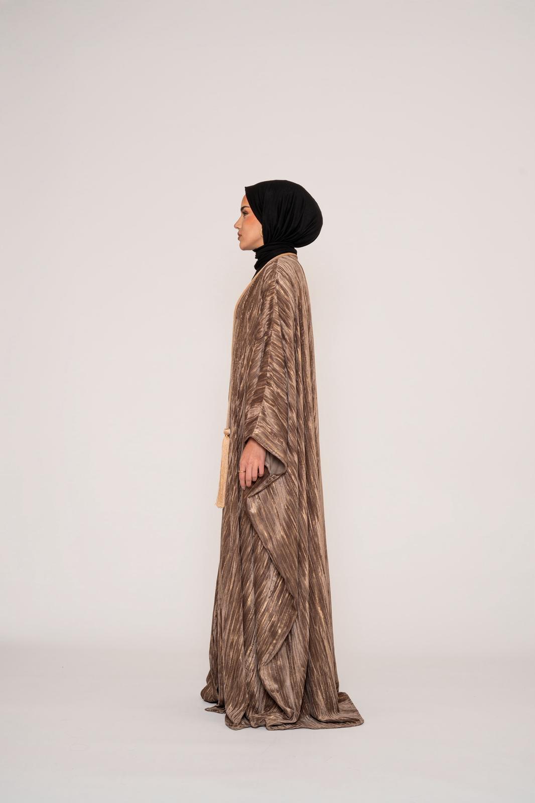 Soft Bronze Bisht Abaya