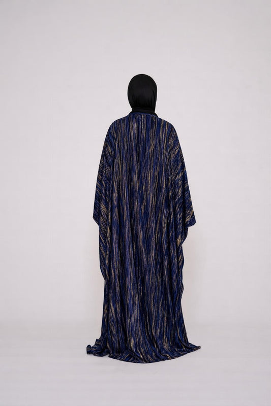 Navy Blue Bisht Abaya